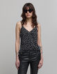 Zwart hemdje dunne bandjes LENZING™ ECOVERO™ Dames stippen-9