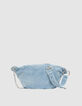 Sac banane 1440 bleu en jean délavé Femme-2