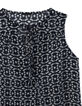 Top sans manches en voile imprimé géométrique femme-2