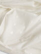 Blouse blanche col collerette à motif plumetis Femme -6