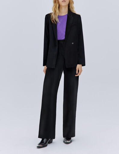Pantalon fluide noir Femme - IKKS