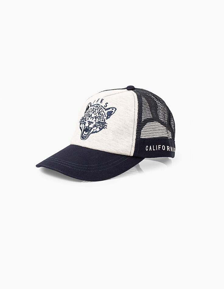 Marineblaues Baseballcap mit Tiger für Jungen -2