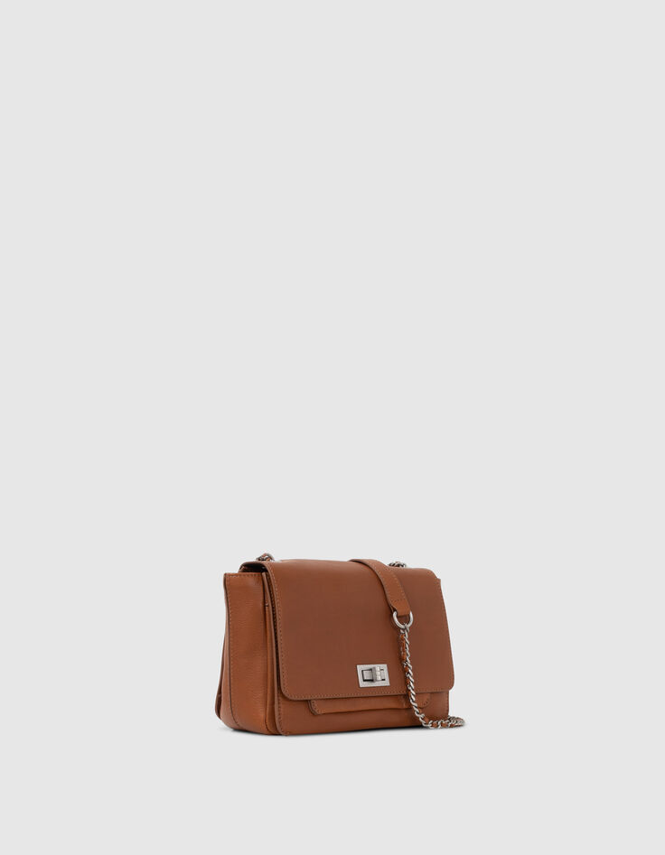 Sac The Pilot camel cuir Femme-2