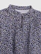 Girl’s ecru organic cotton stars-lightning print blouse-2 Girl’s ecru organic cotton stars-lightning print blouse-2