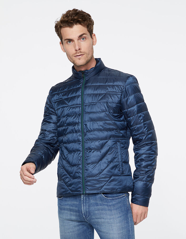 Marineblauw packable gewatteerd jasje Heren - IKKS