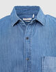 Stone Blue REGULAR-Herrenjeanshemd-4