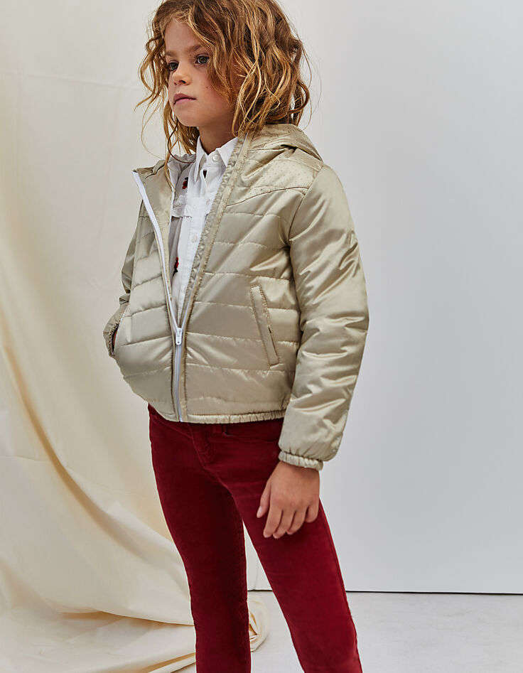 Girls' red skinny jeans-1