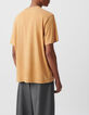 T-shirt curcuma coton bio effet lav&eacute; Homme-3