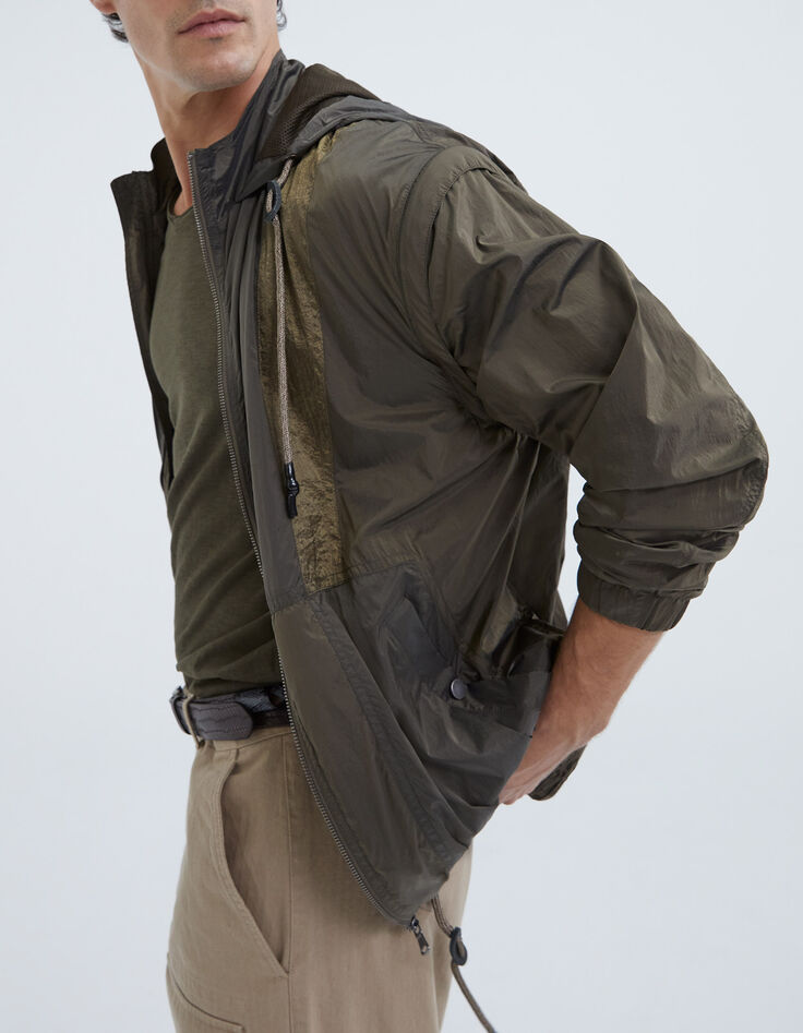 Blouson kaki en nylon Homme-6