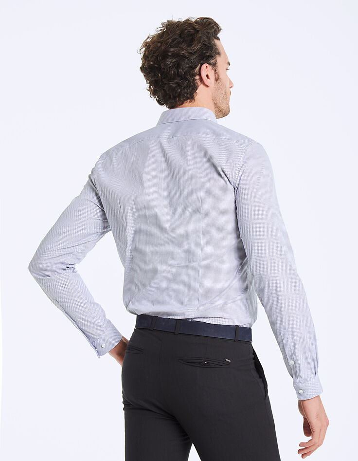 Chemise slim imprimée minimaliste Easy Care Homme-4 Chemise slim imprimée minimaliste Easy Care Homme-4