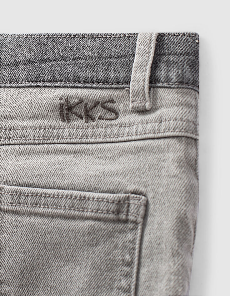 Jeansbermuda bleach grey biokatoen geborduurd jongens -6 Jeansbermuda bleach grey biokatoen geborduurd jongens -6