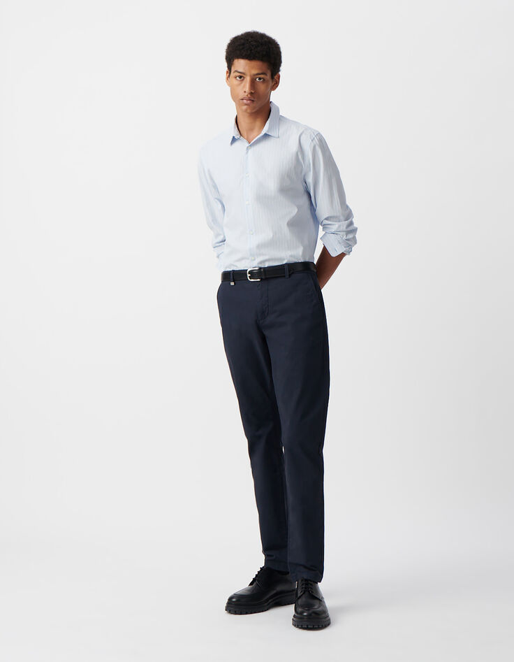Men’s navy SLIM chinos-2