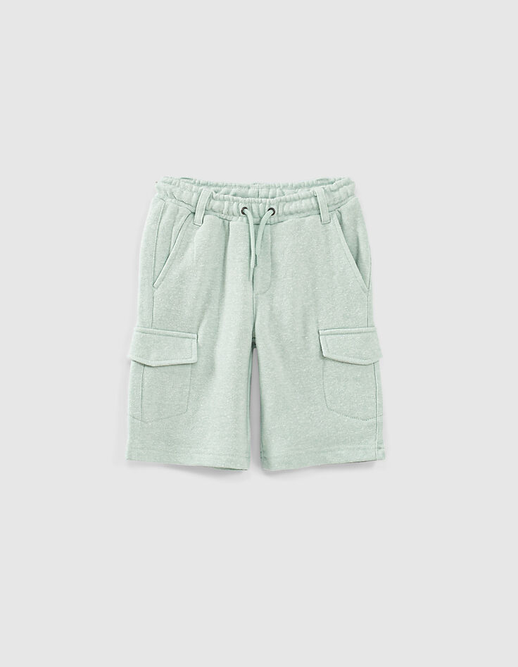 Aqua battle-bermuda in sweatstof jongens -1 Aqua battle-bermuda in sweatstof jongens -1