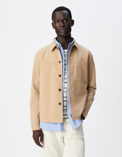 Chaqueta de traje de esp&iacute;ritu overshirt beige oscuro - IKKS