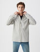 Surchemise REGULAR encre motif rayures Homme-4