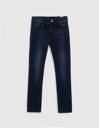 Boys’ blue black skinny jeans - IKKS