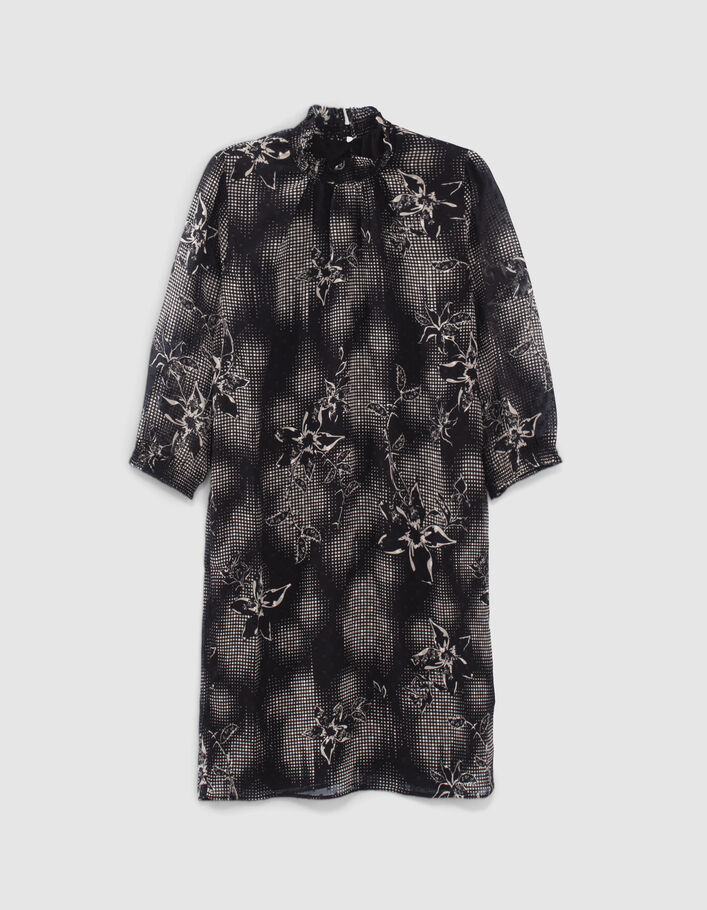Robe Brodée À Volants Floraux – Robe Noires