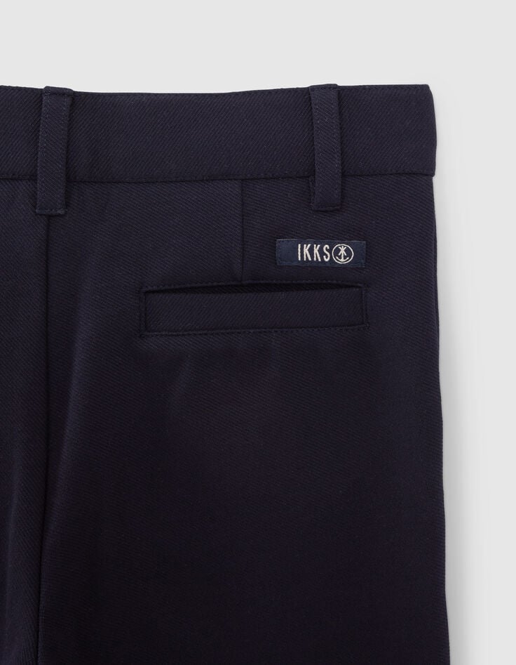 Boys’ navy knit trousers-6