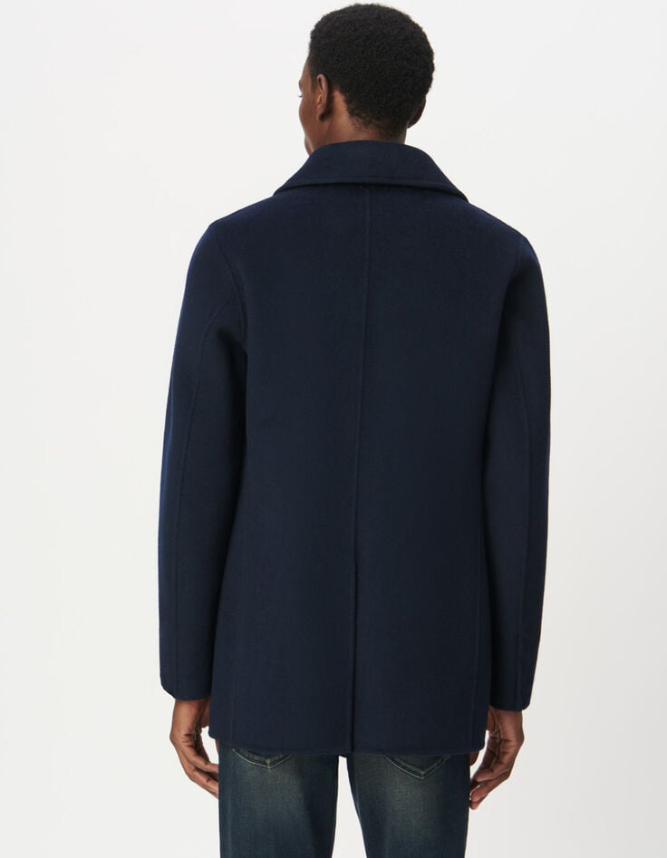 Heren peacoat van marineblauwe wol-3 Heren peacoat van marineblauwe wol-3