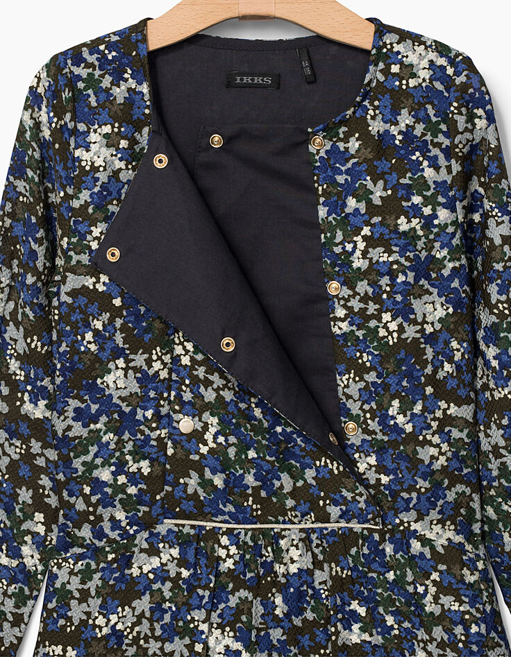 Robe à manches longues imprimé camouflage fille-3