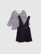 2-in-1-Set für Mädchen mit T-Shirt und Jeanskleid-8