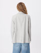 Veste de tailleur beige rayures tennis Femme-4