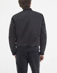 Bomber réversible dark purple et noir nylon Homme-3