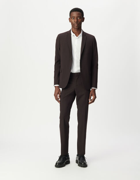 Men’s plum check TRAVEL SUIT suit trousers - IKKS