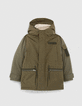 Khakifarbener 3-in-1 Parka und Wendeanorak für Jungs-1