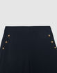 Women’s navy flannel cargo trousers-3