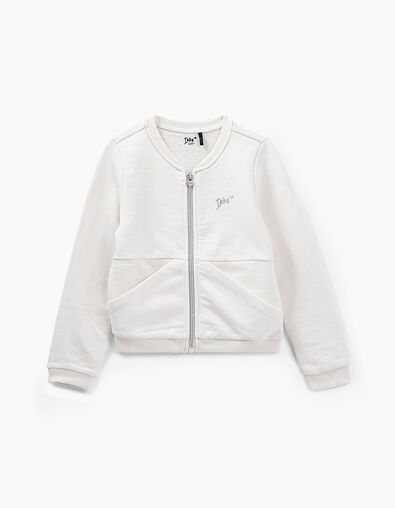 Gebroken wit vest met rits Essentiel meisjes - IKKS