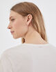 Damen-T-Shirt aus 100 % Baumwolle mit Peace-and-Love-Motiv-5