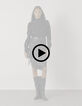 Black wrap pencil skirt Women-10