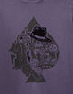 Camiseta violeta as de picas rock niño-2