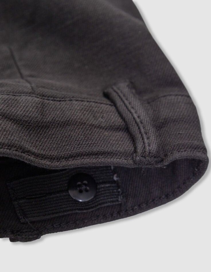 Boys’ black cargo-style straight trousers-9 Boys’ black cargo-style straight trousers-9