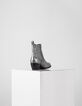 Leren westernboots dames zilver-3