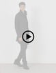 Trench noir avec parementure amovible Homme-10