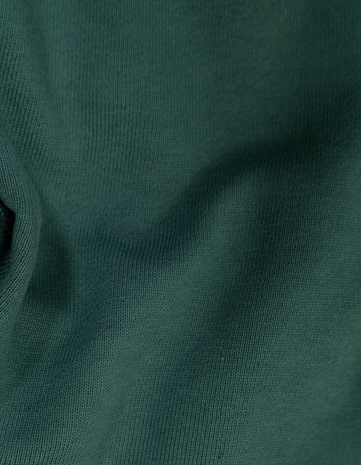 Cardigan zippé vert ganses rayées manches garçon-9 Cardigan zippé vert ganses rayées manches garçon-9