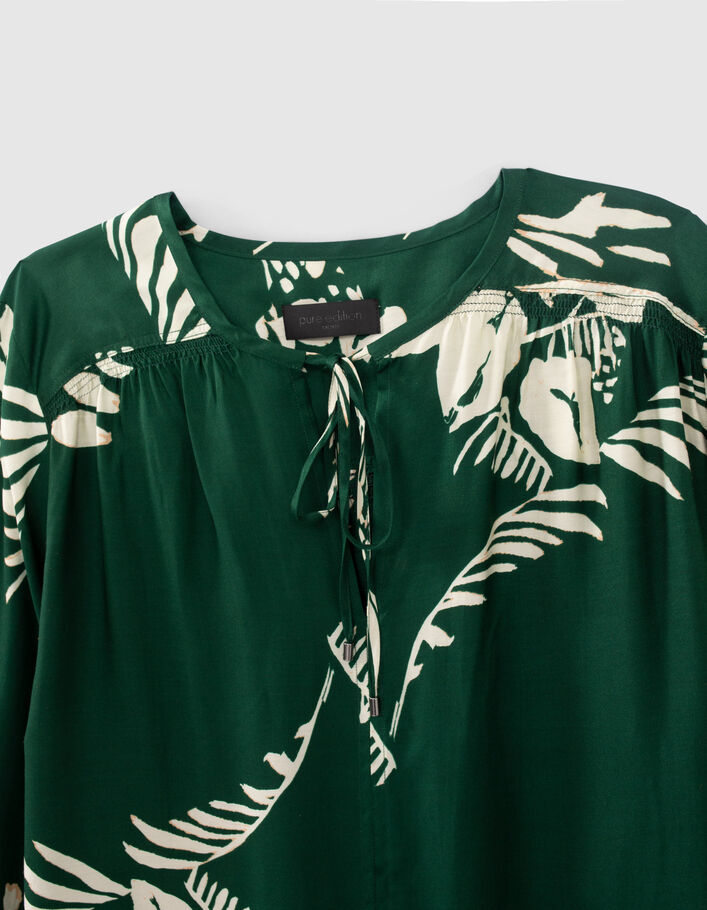 Pure Edition-Groene blouse Jungle Vibe print Dames - IKKS