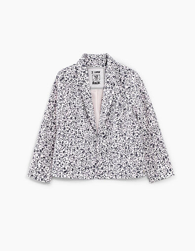 Girls’ off-white tachist print jacket - IKKS