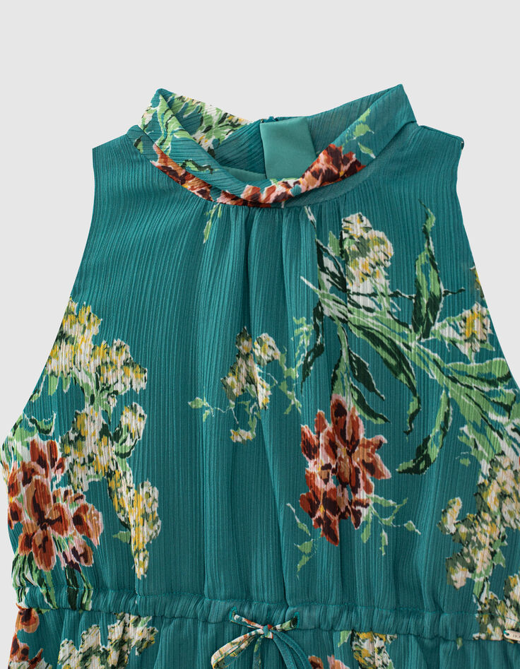 Girls’ eucalyptus flower print mini me dress-2