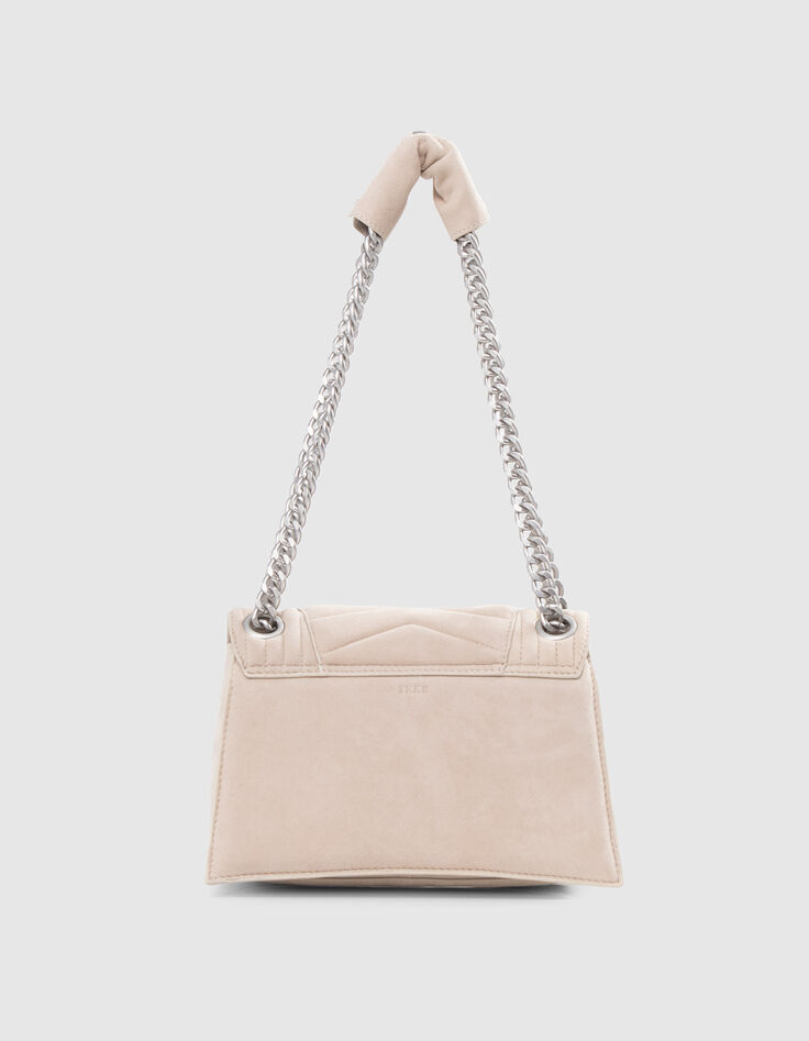 THE 1. bag SEASONALS – Women's chalk quilted leather M bag-3