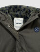 Parka caqui forrada leopardo-corazones niña-6