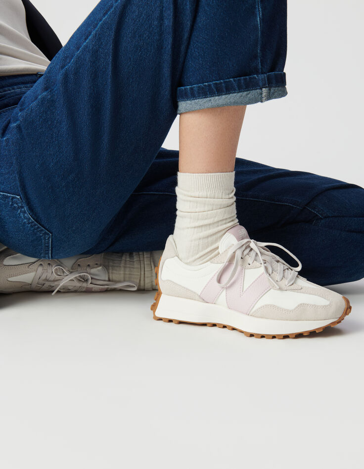 Women's NEW BALANCE 327 white trainers-8