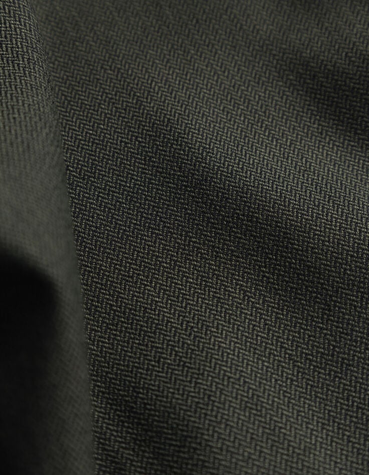 Women’s khaki micro-herringbone suit trousers-7 Women’s khaki micro-herringbone suit trousers-7
