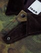 Khaki Wachsjacke mit Samtkragen Herren-9