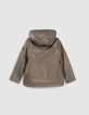 Parka doré fourrée à capuche fille-4