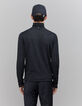 Men's anthracite turtleneck knit sweater-3