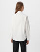 Chemise blanche à manches longues Femme-4