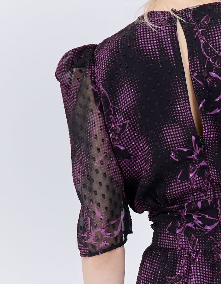Robe Noire IKKS Asymétrique Une Manche - Taille 38, Occasion Très Bon état, Idéale Soirée
